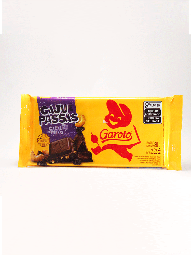 Garoto Caju Passas 80 gr.