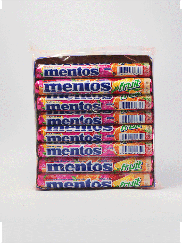 Mentos Fruits 16 unidades 600 Gr.