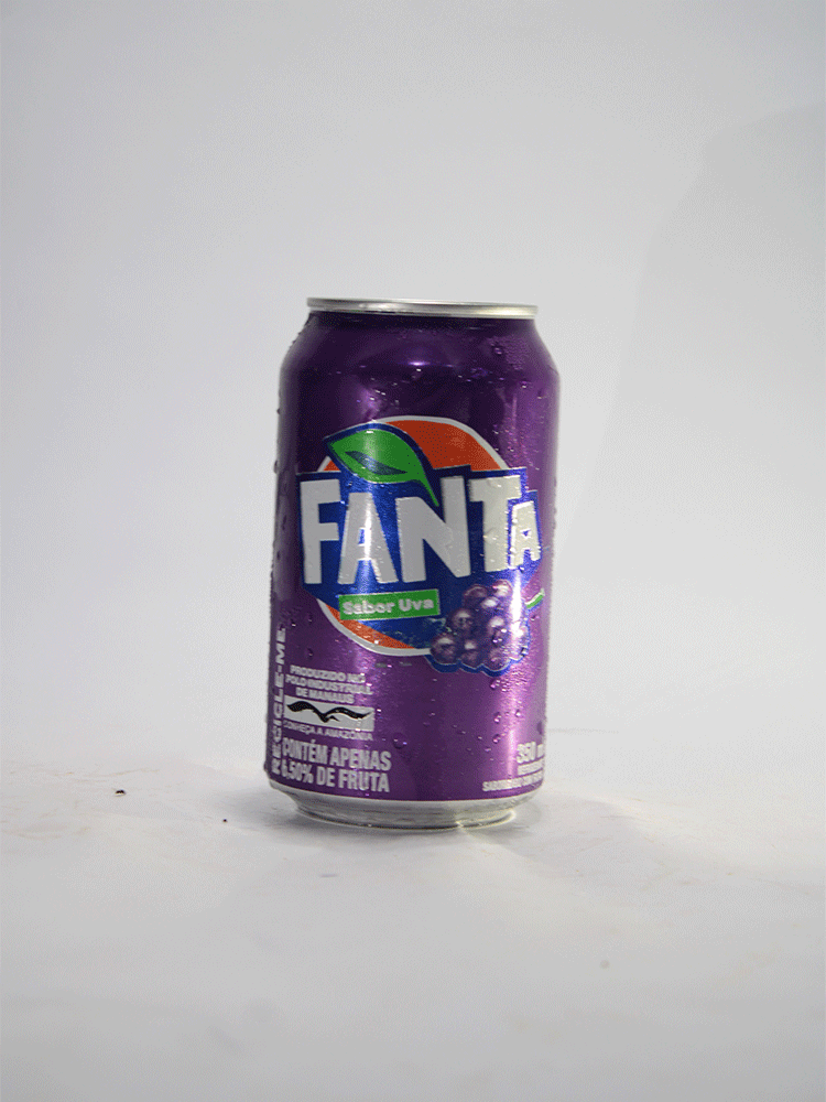 Fanta en Lata Sabor Uva 350 ml.