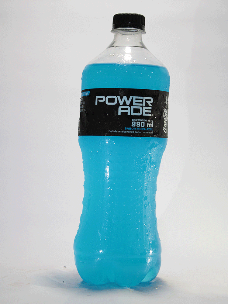 Power Ade Energizante Sabor Mora Azul 990 ml.