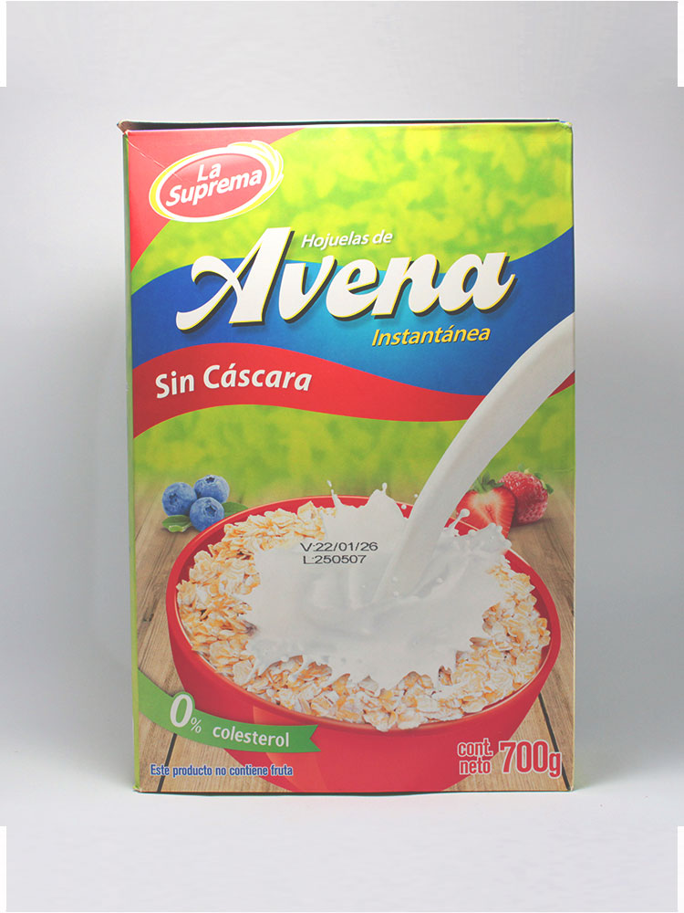 Avena sin cascara La Suprema + Chia 700 Gr.