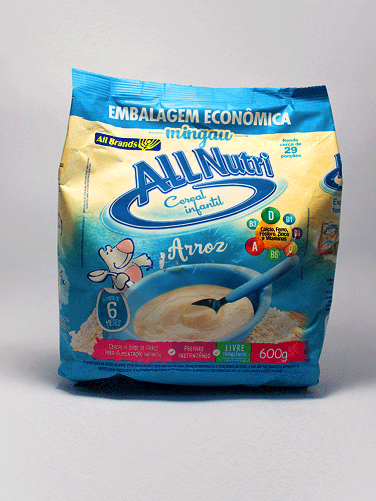 Cereal Infantil de Arroz All Nutri 600 Gr.