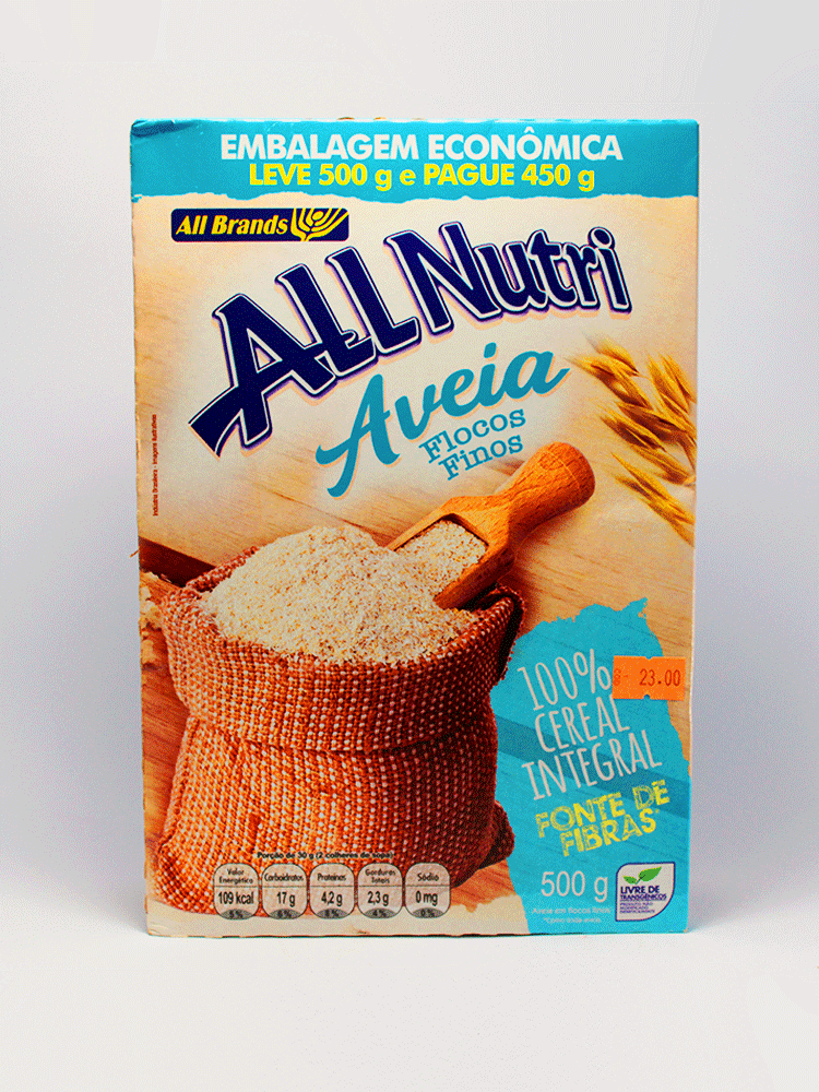 Avena con flocos finos All Nutri 500 Gr.