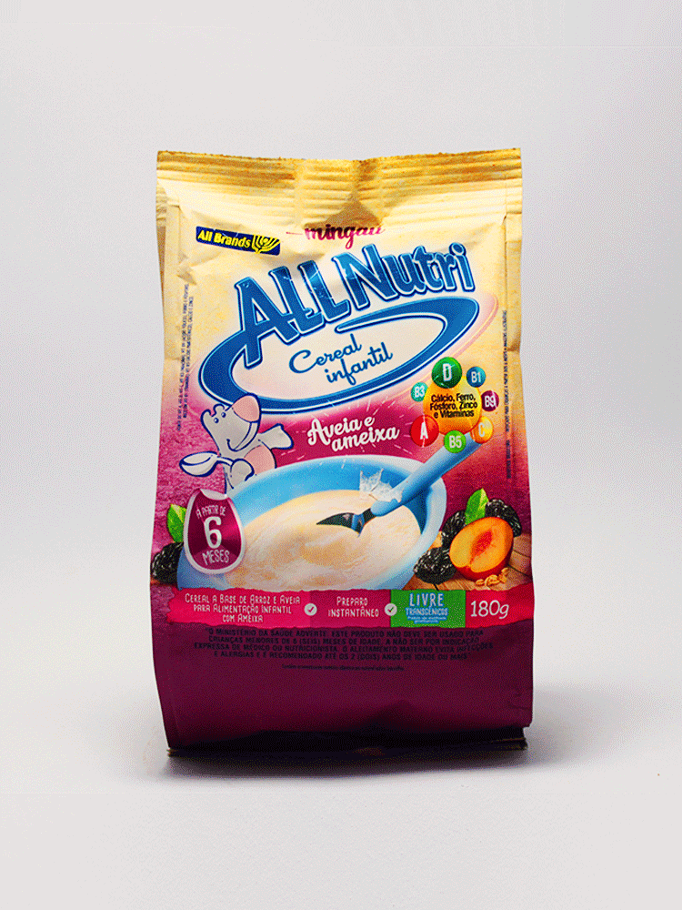 Cereal Infantil Aveina e Ameixa All Nutri 180 Gr.