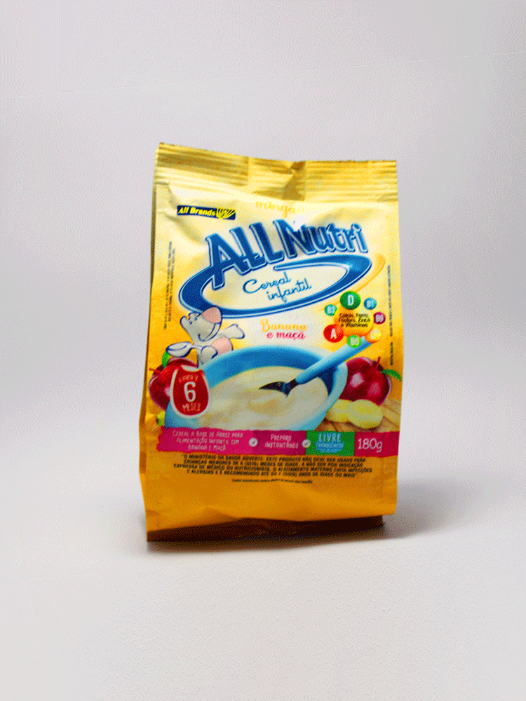 Cereal Infantil de Banana y Maça All Nutri 180 Gr.