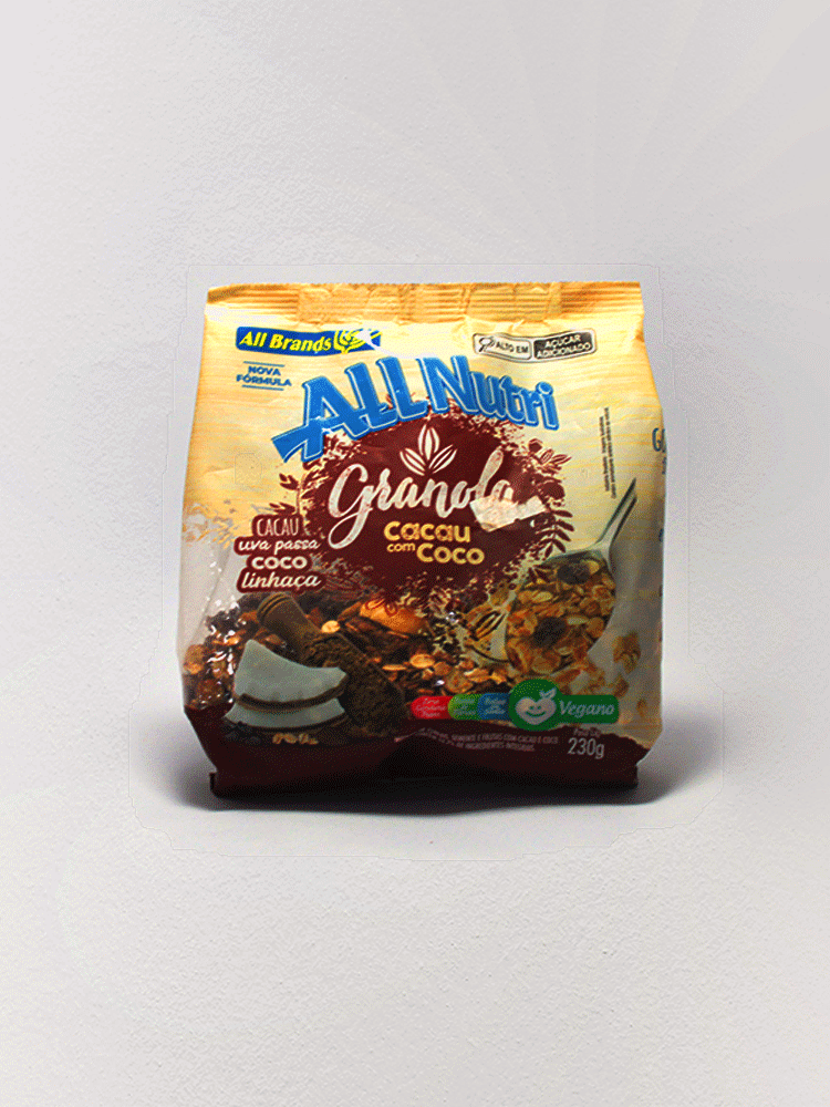 Granola de Cacau com Coco All Nutri 230 Gr.