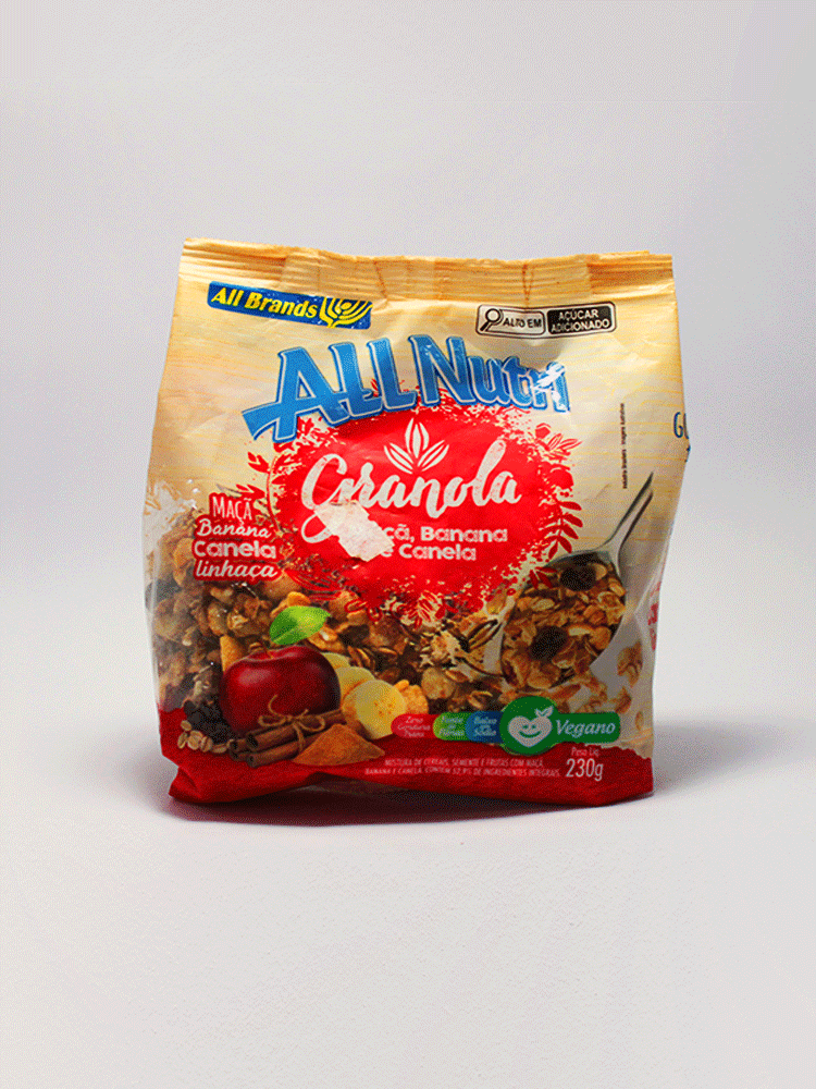 Granola de Canela, Banana y Maça All Nutri 230 Gr.