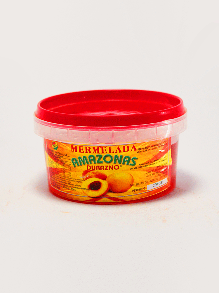 Mermelada de Durazno Amazonas 200 Gr.