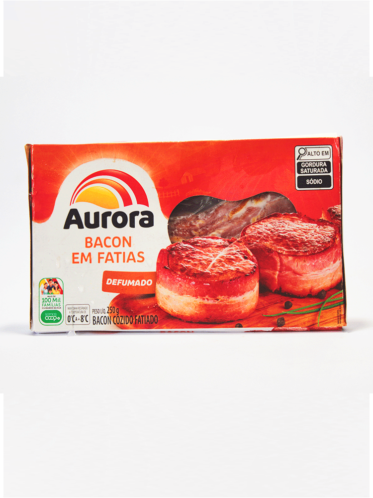 Bacon em Fatias Aurora por Kilo 130 Bs