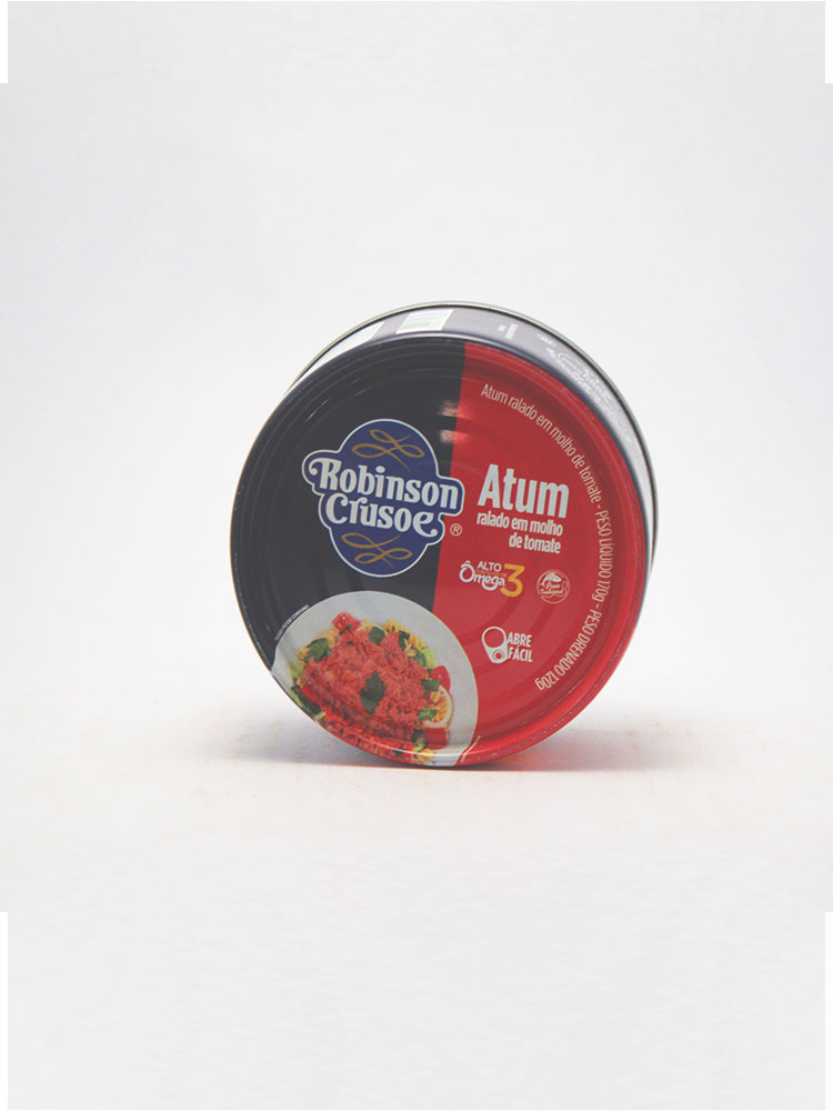 Atún Robinson Crusue ralado em Molho de tomate con óleo 170 Gr.