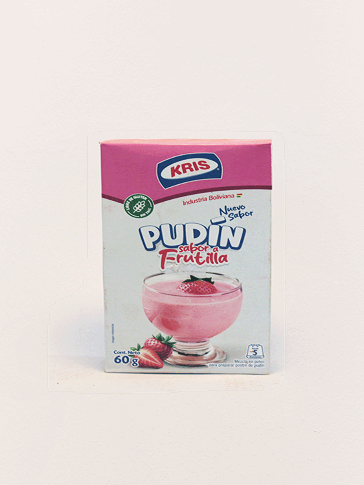 Pudín Frutilla Kris 60 Gr.