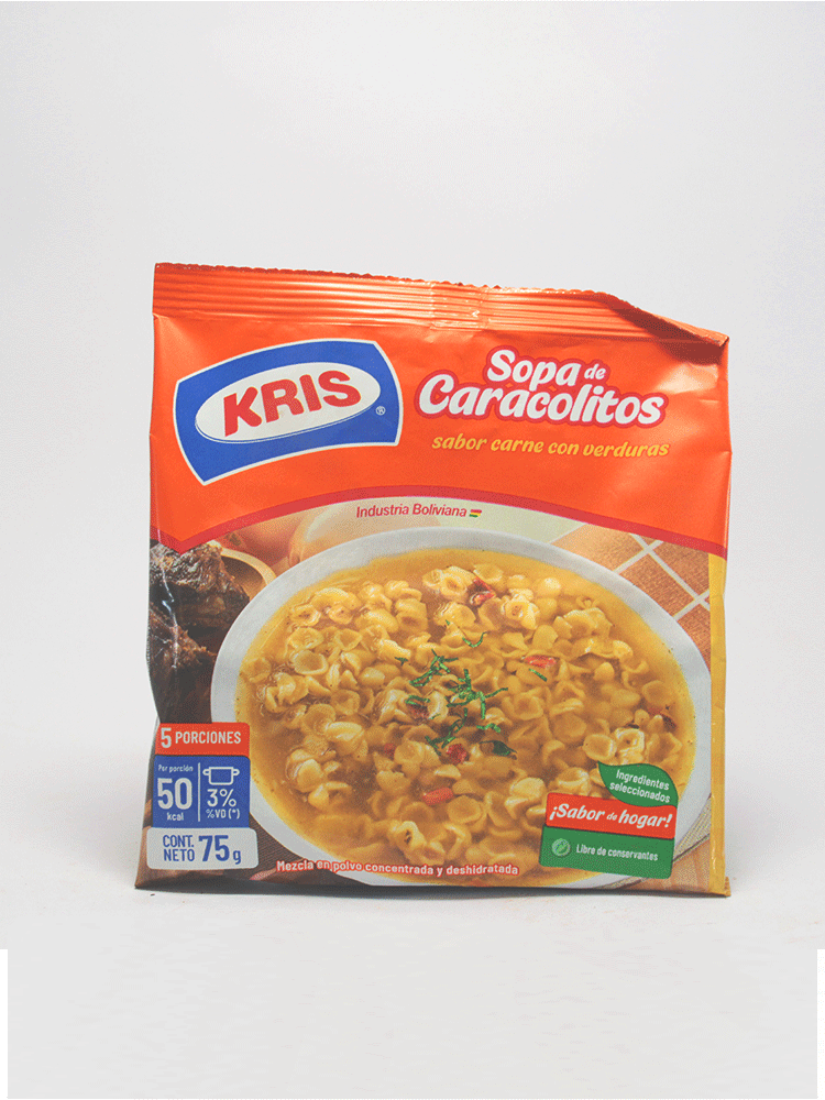 Sopa de Caracolitos Kris 75 Gr.