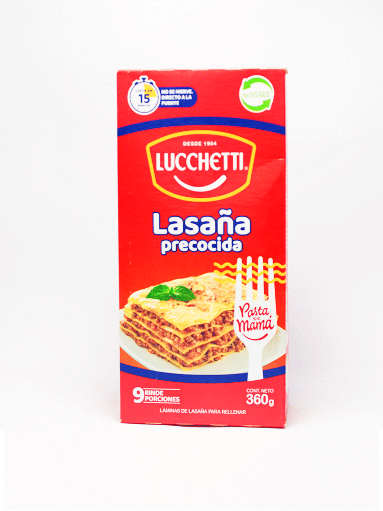 Lasaña Lucheti 360 Gr.
