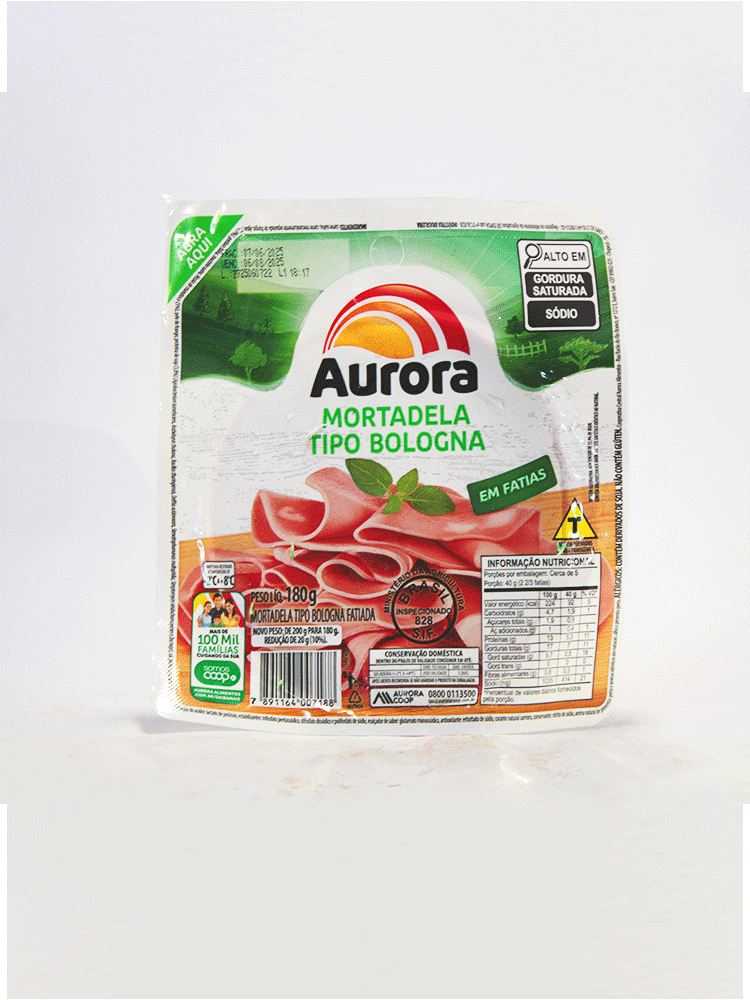 Mortadella de Bologna Aurora 180 Gr.