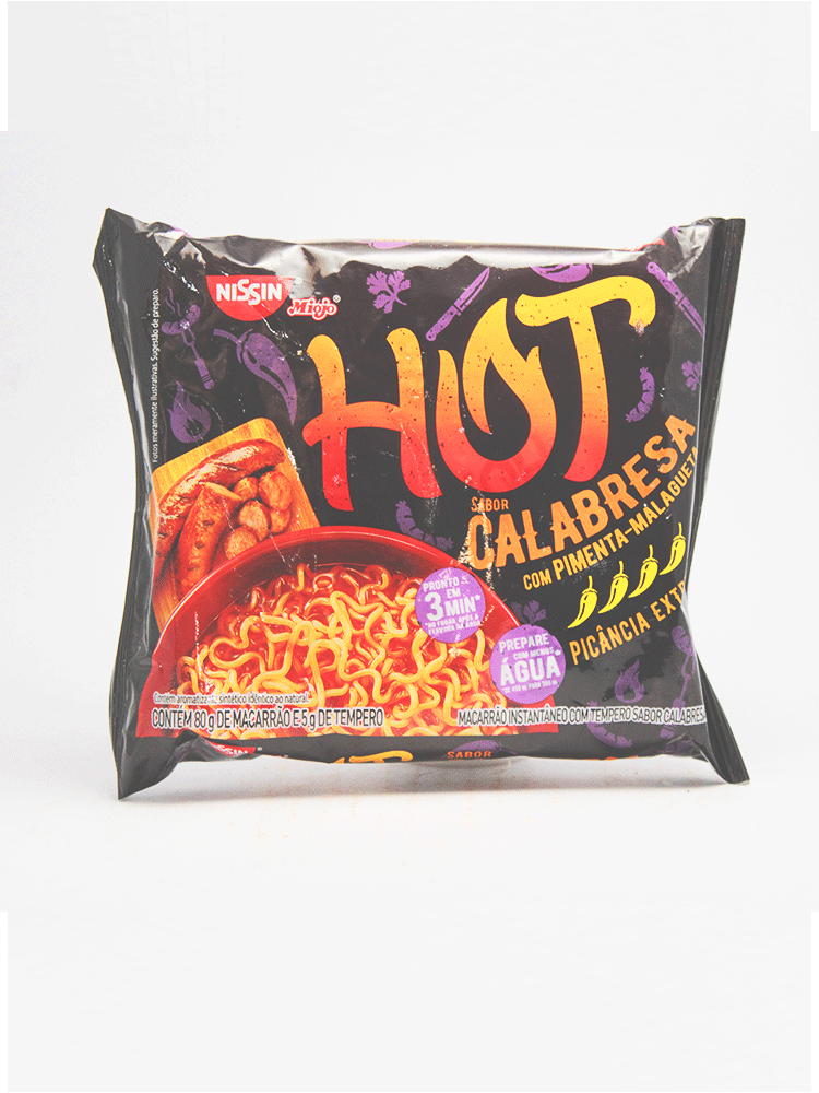 Ramen Hot: Calabresa Nissin 80 Gr.
