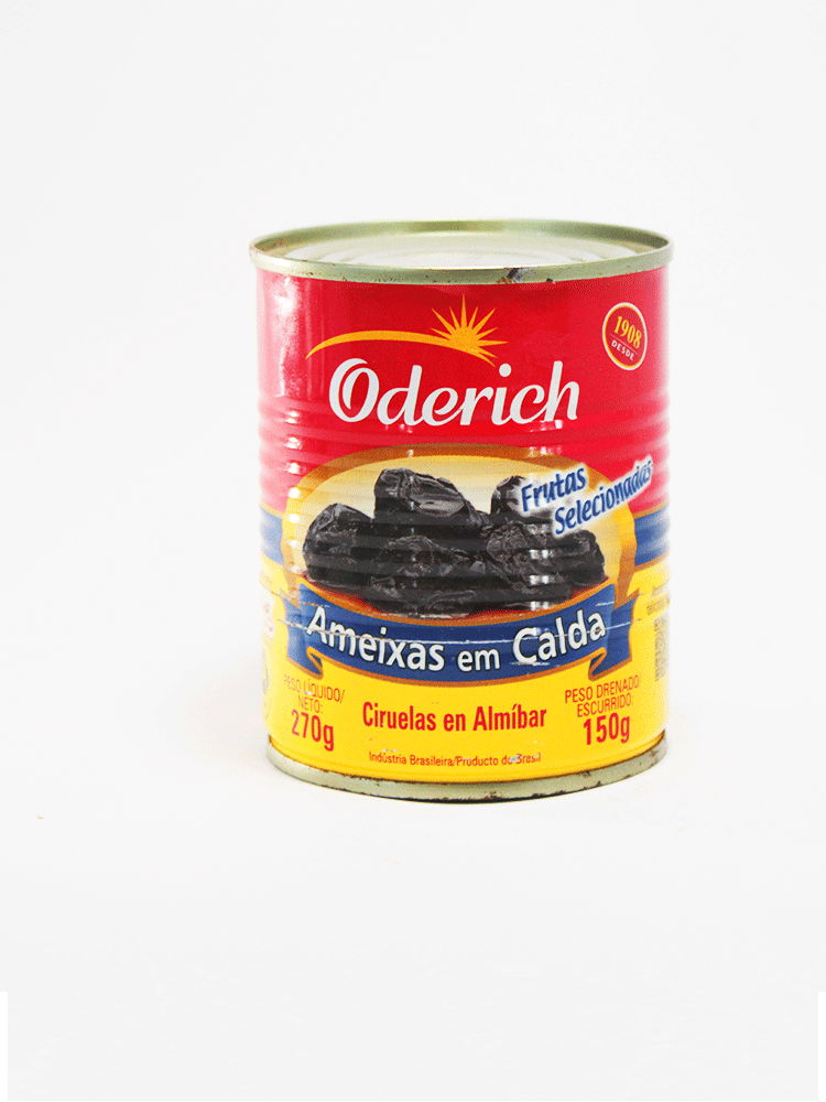 Ameixas em Calda Oderich 270 Gr.