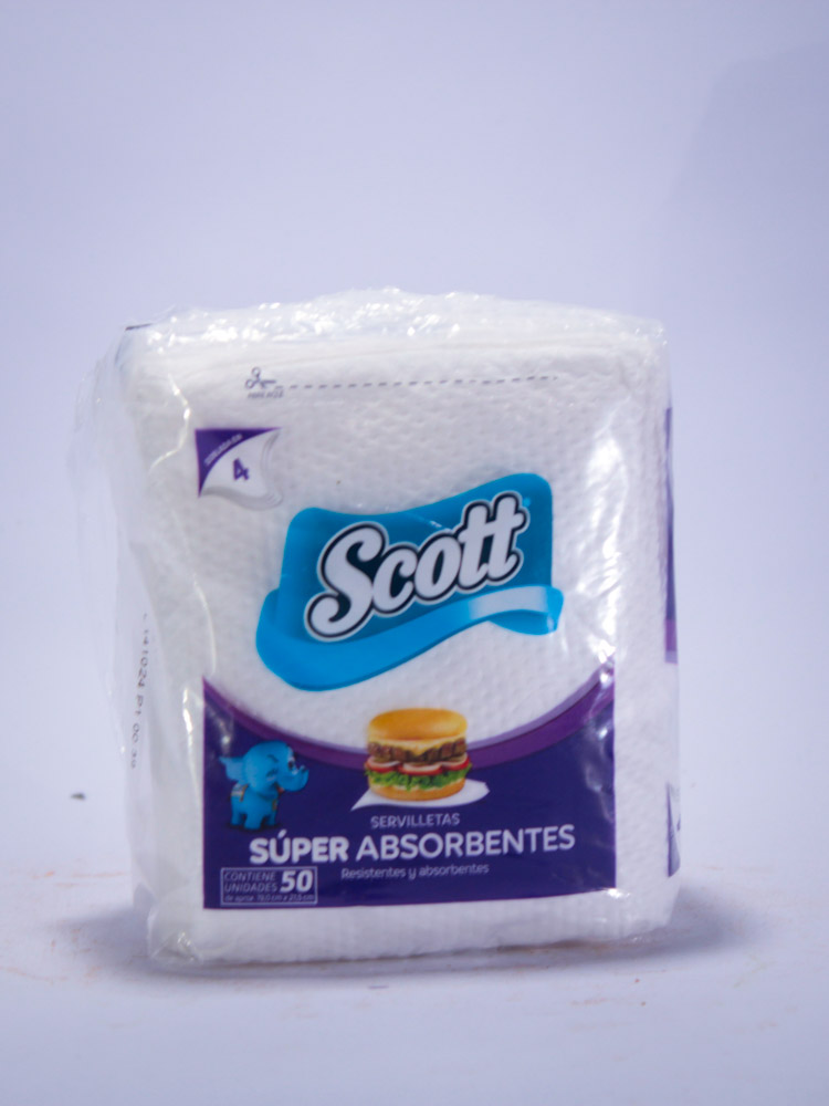 Scott Super Absorbente 50 Servilletas