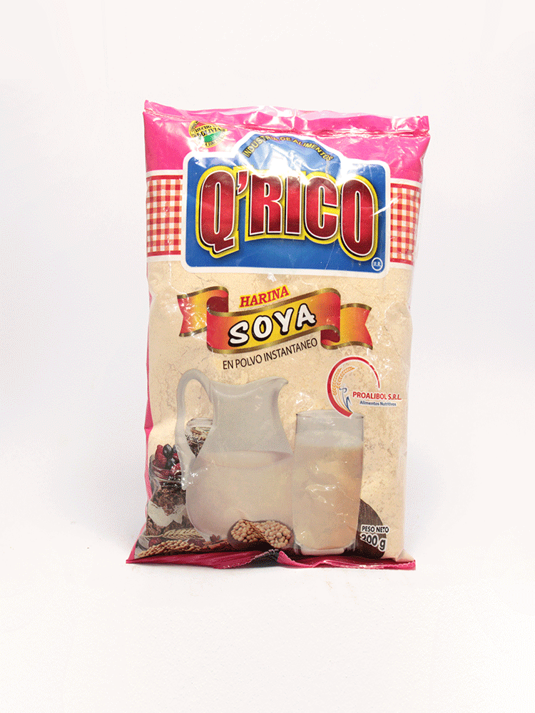 Harina de Soya Q` Rico 200 Gr.