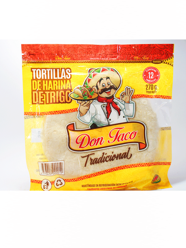 Tortillas de Harina de Trigo Don Taco 270 Gr.