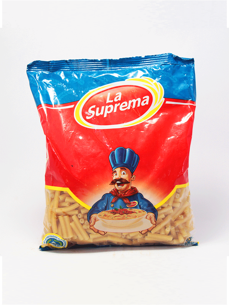 Fideo Tubo Mediano La Suprema 400 Gr.