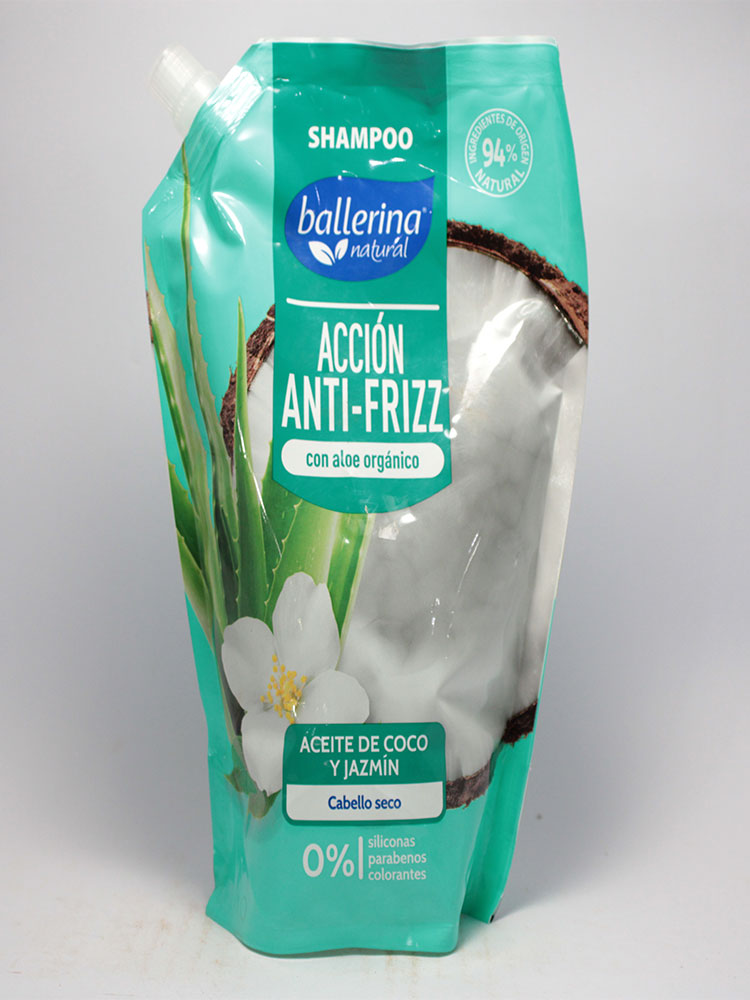 Shampoo Ballerina ANTI-FRIZZ 750 ml. Bolsa.