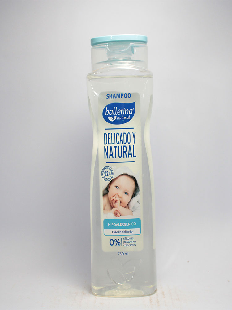 Shampoo Ballerina Hipoalegenico Cabello Delicado 750 ml. Botella