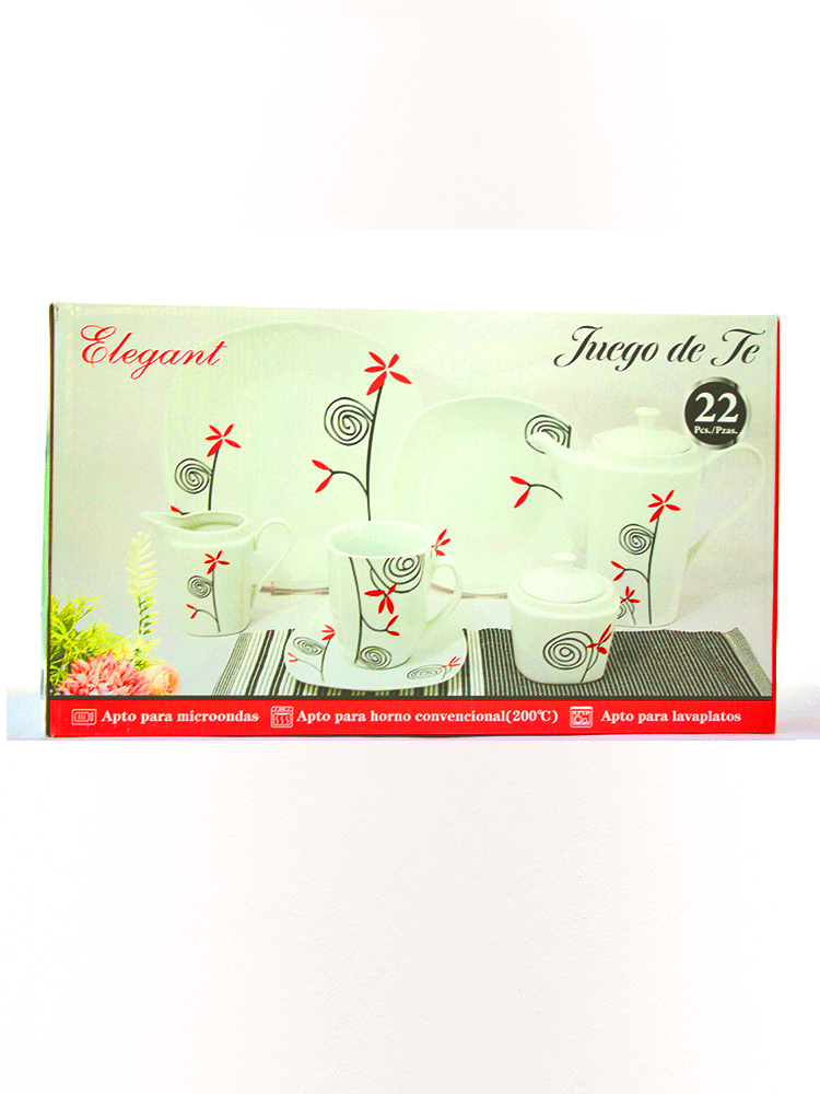 Juego de Té Elegant 22 Pcs.