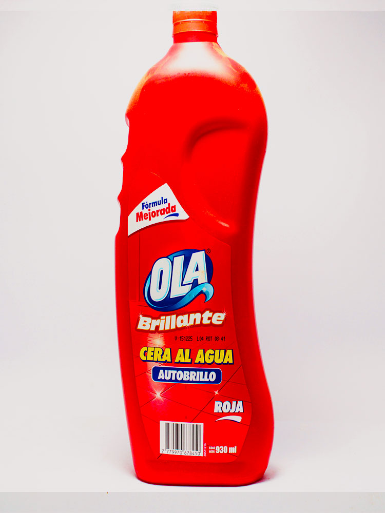 Cera al Agua Roja Ola  930 Ml.