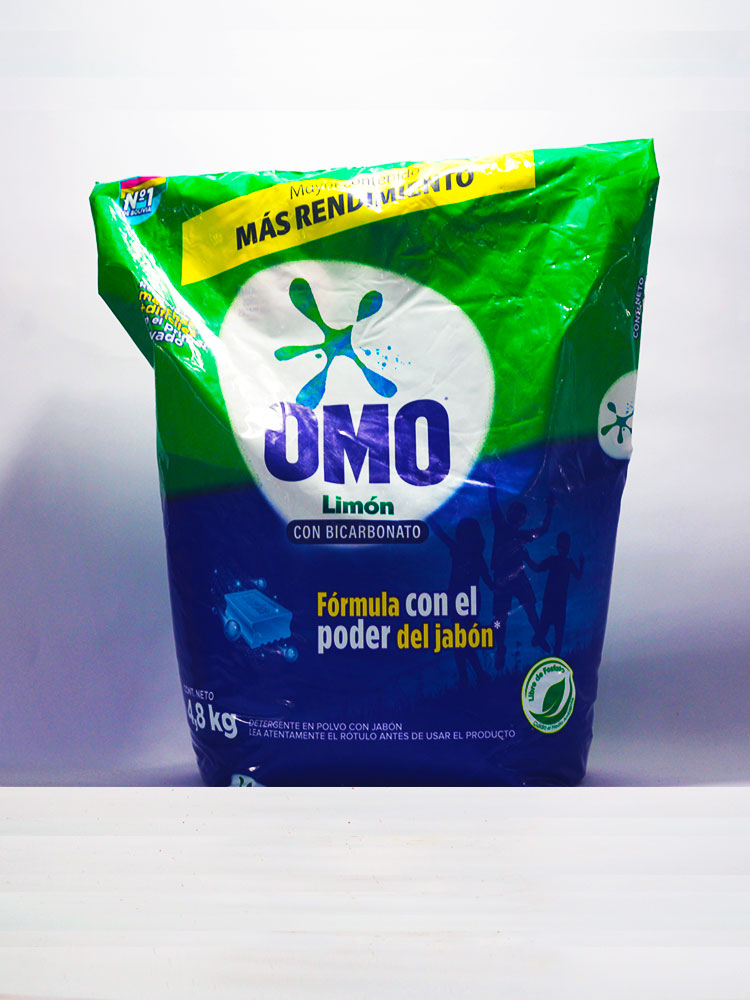 Detergente Limón con Bicarbonato OMO 4.8 Kg.