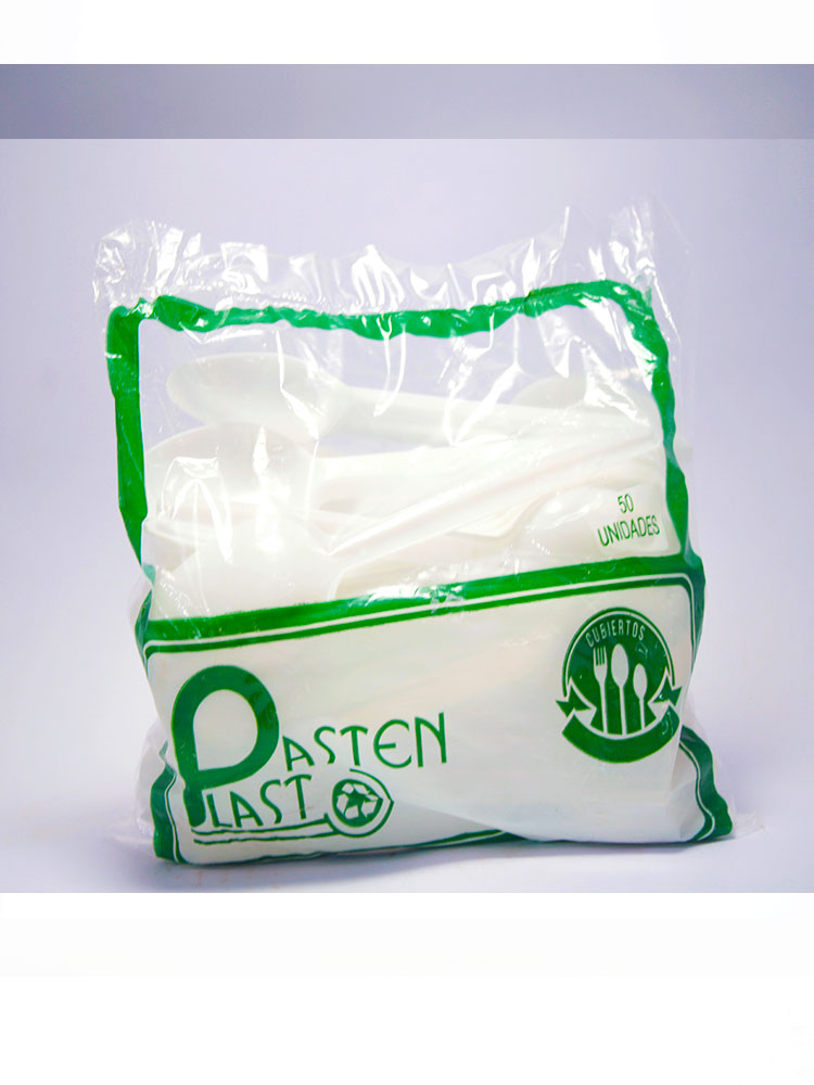 Cubiertos Past Plast 50 Unidades