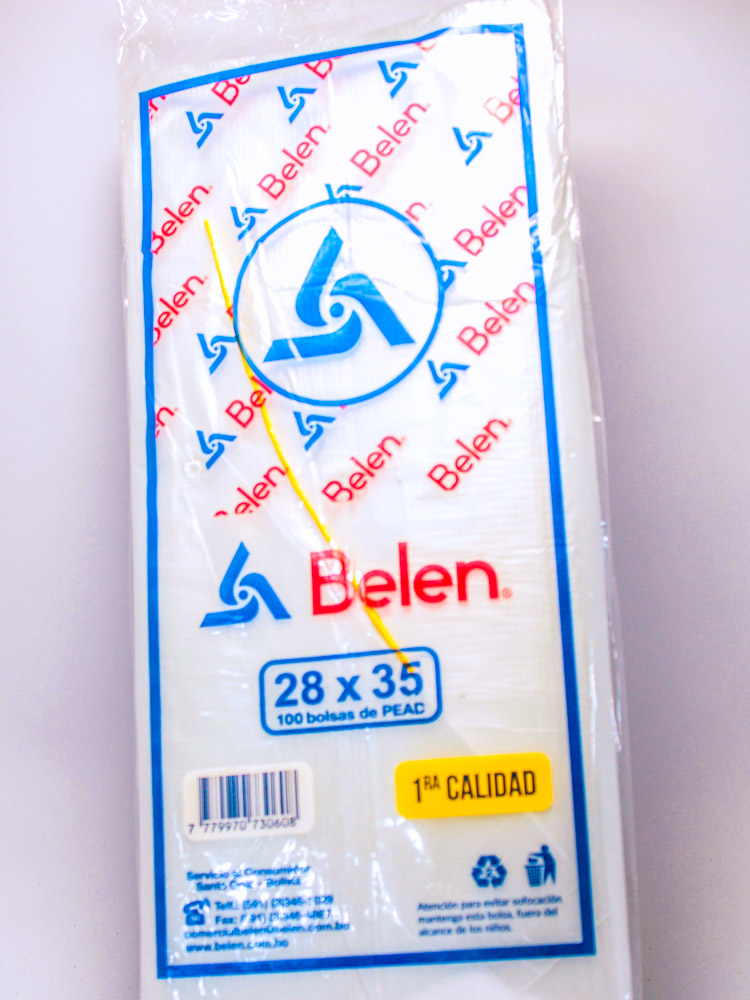 Bolsa 28x35 Belen 100 Unidades