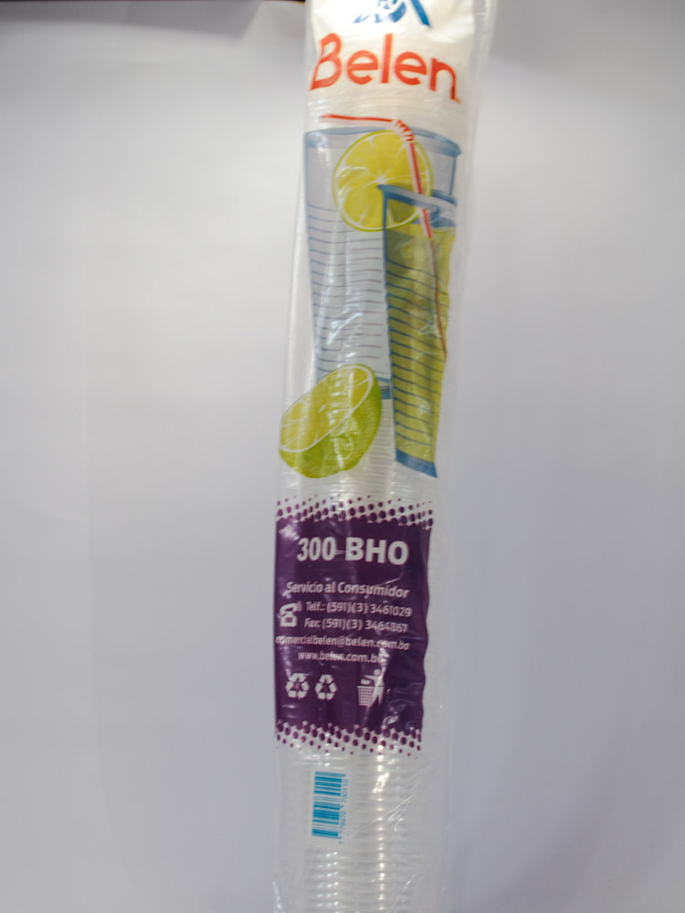 Vasos 300 BHO Belén 100 Unidades