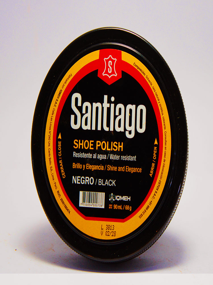 Betún: Negro Santiago 90 Ml.