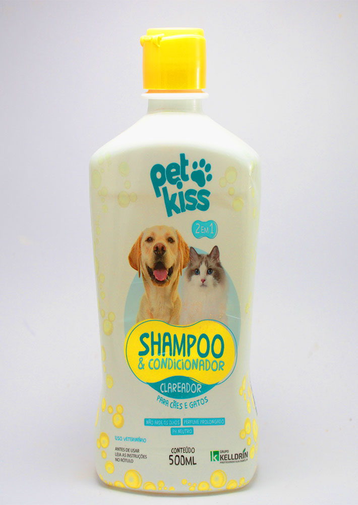 Shampoo y Acondicionador Cleador Pet Kiss 500 Ml.