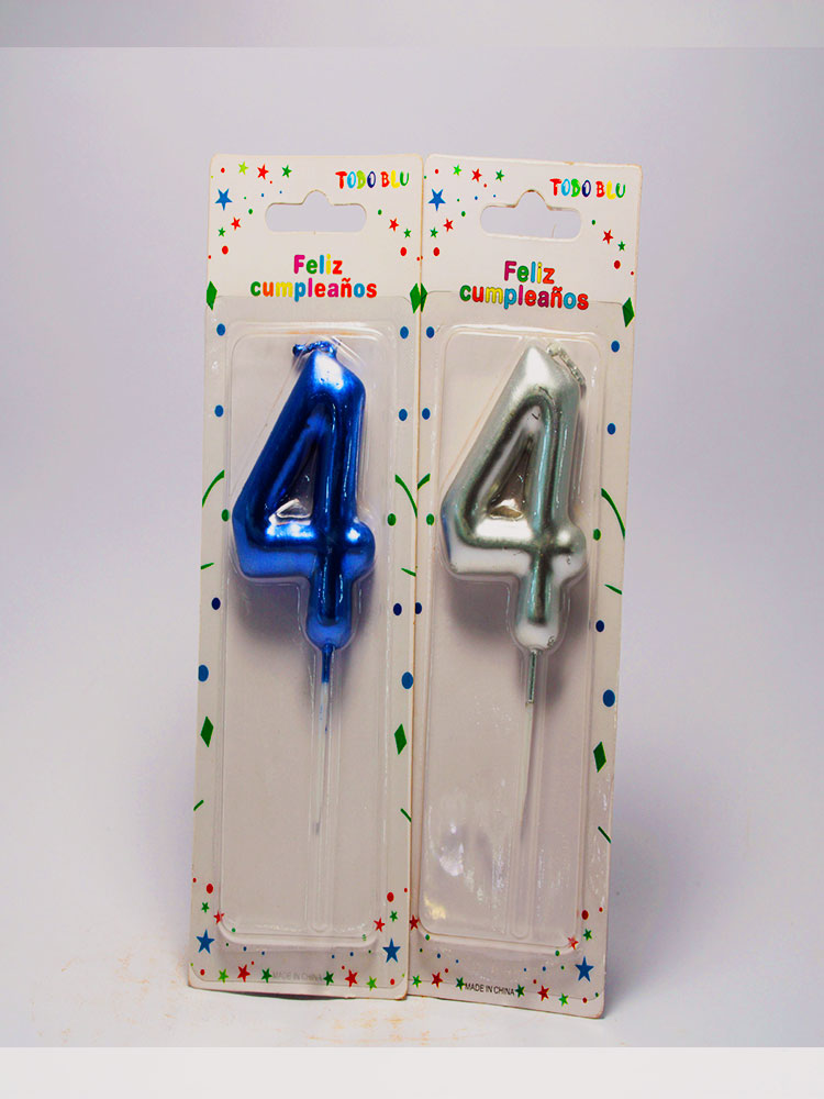 Velas de Aniversario Gold Plus 1 Unidad