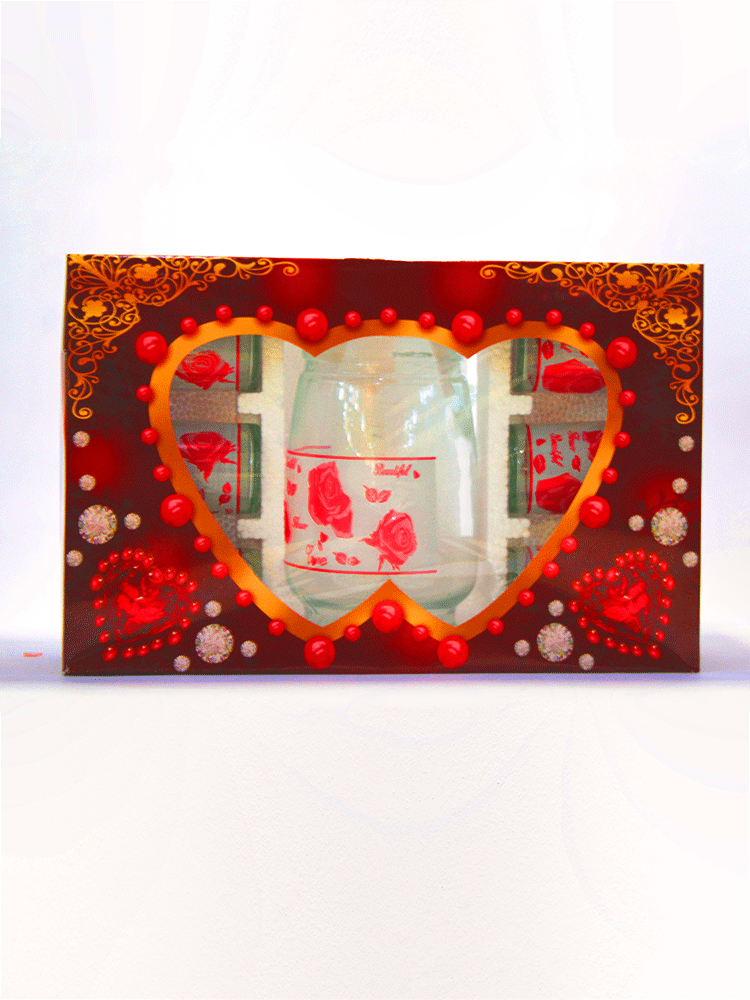 Vasos y Jarra Glass Ware 7 Pcs.