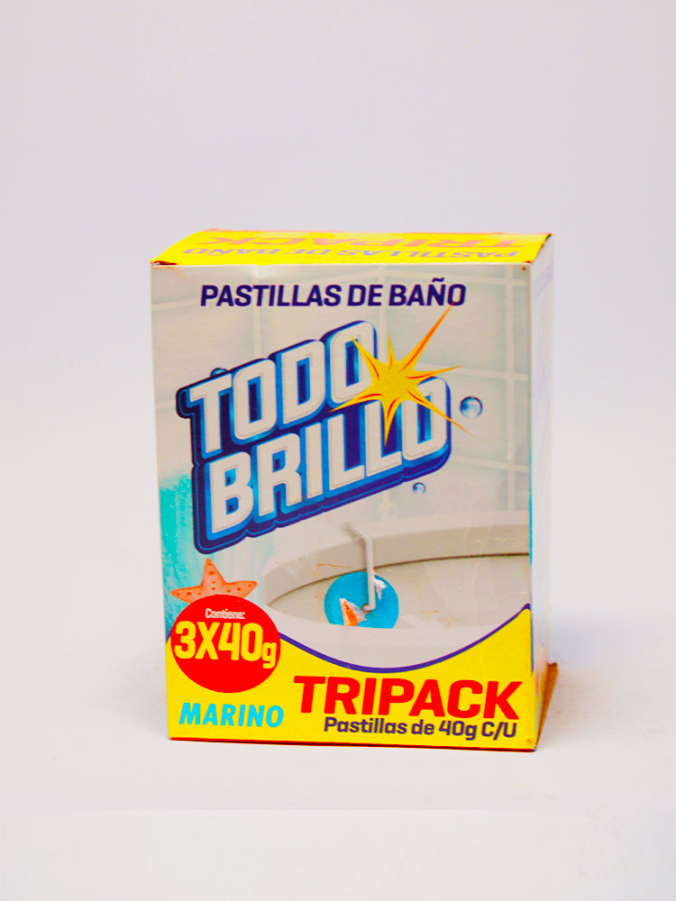 Pastillas de Baño Tri Pack Todo Brillo 3x40 Gr.