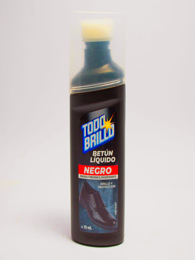Betún Líquido: Negro Todo Brillo 70 Gr.